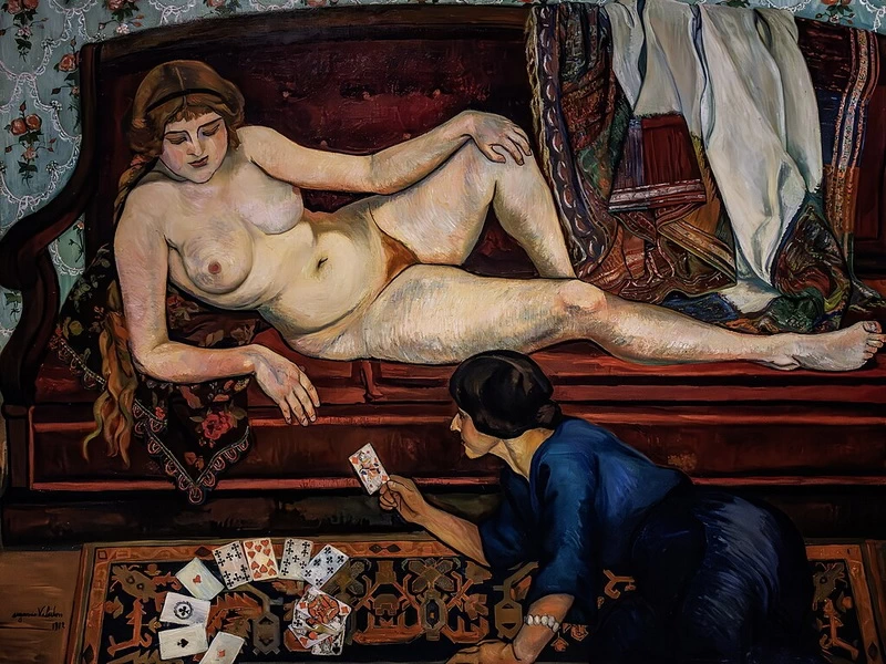1865-								Suzanne Valadon - (Barcellona) Il futuro rivelato o la cartomante